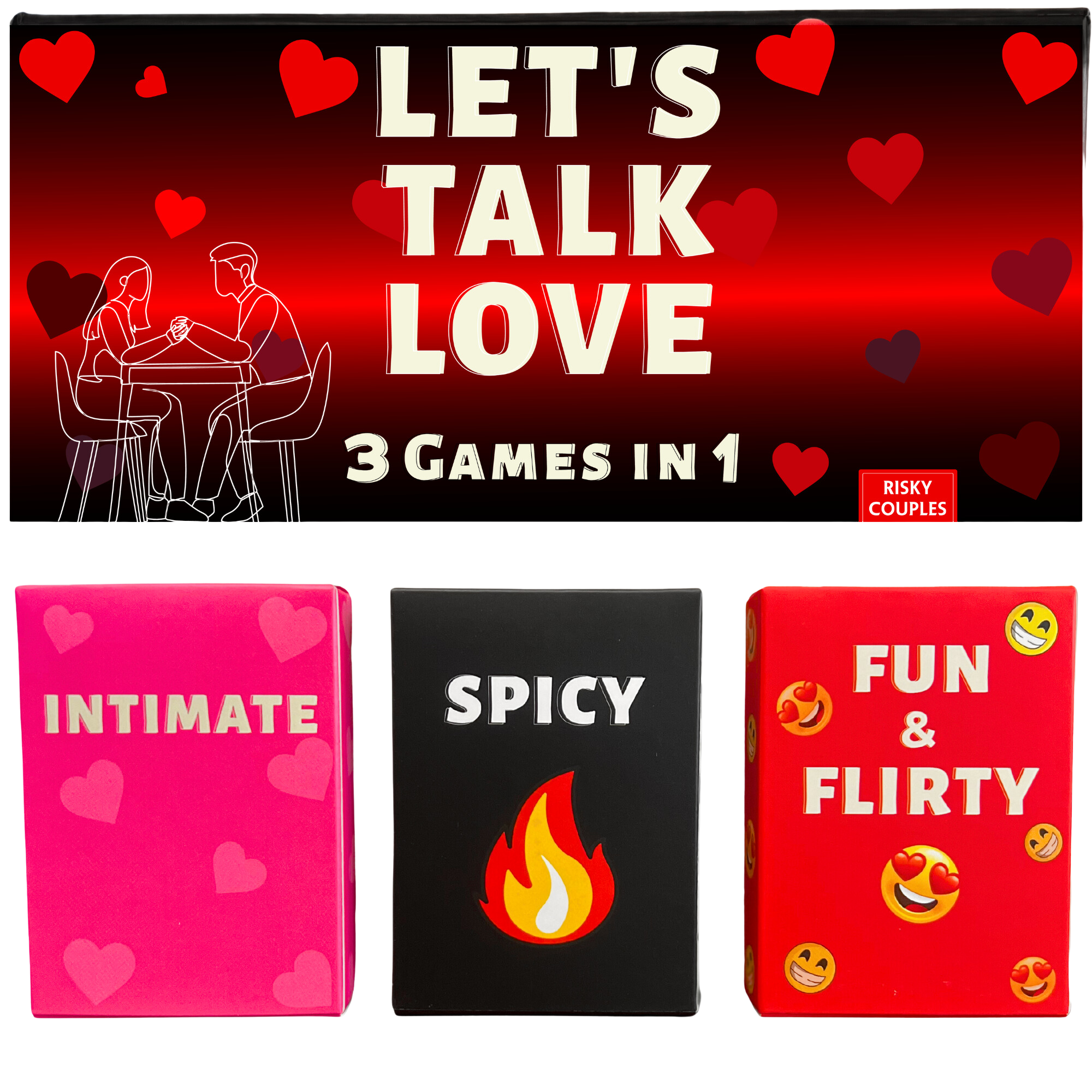 Let's Talk Love - Fun and Romantic Couples Game to Spice up Your Date Night