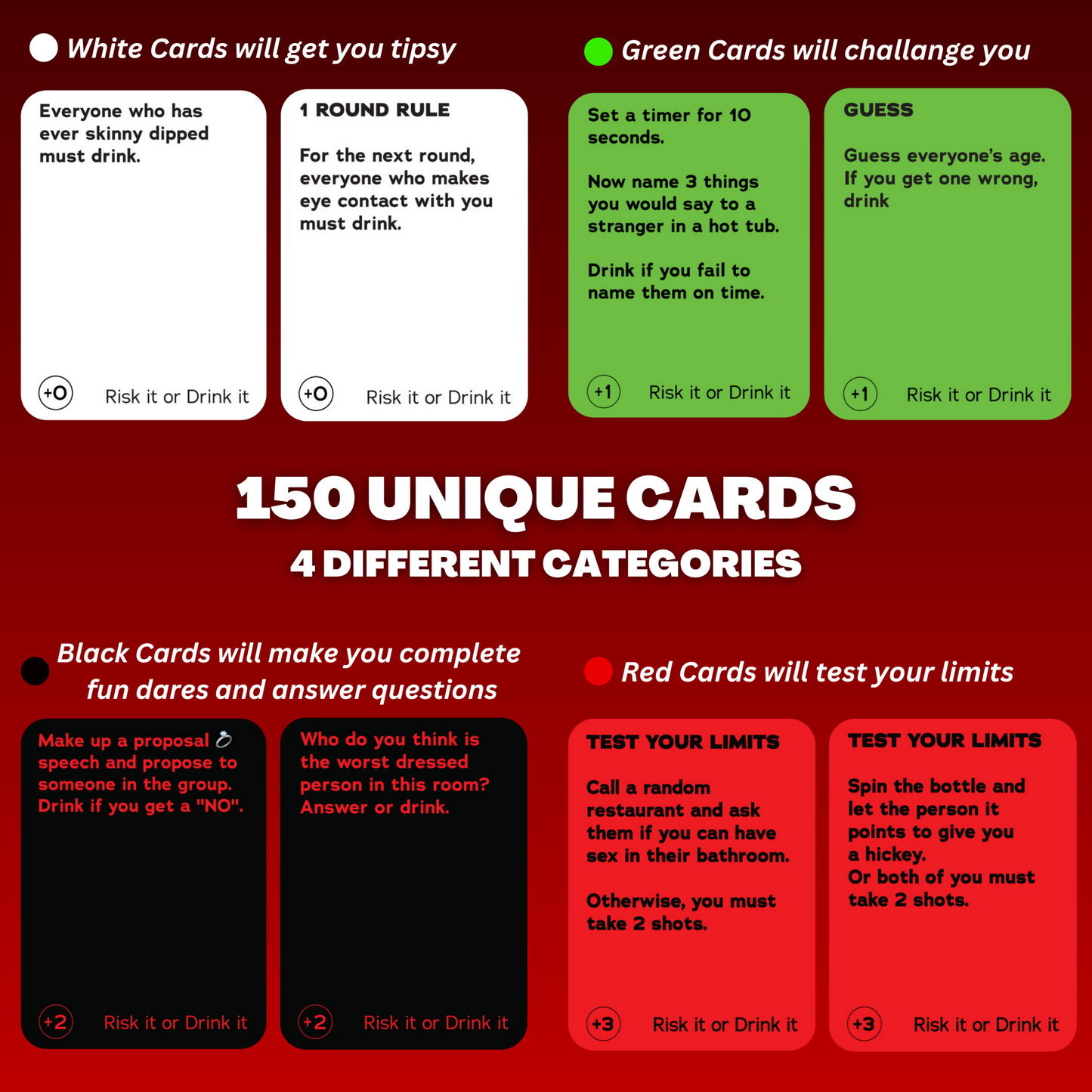 RISK IT OR DRINK IT - Fun Drinking Party Game