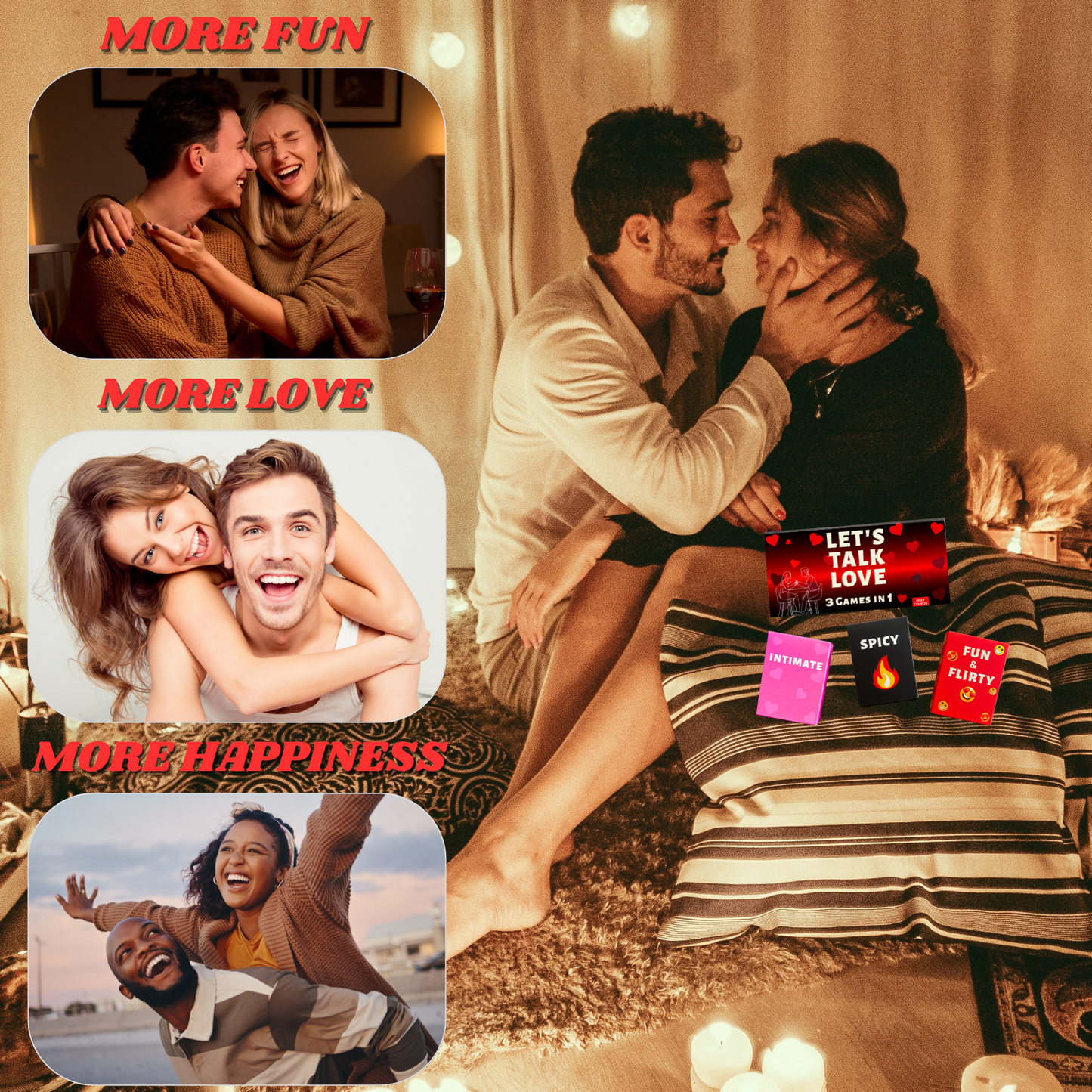 Let's Talk Love - Fun and Romantic Couples Game to Spice up Your Relationship