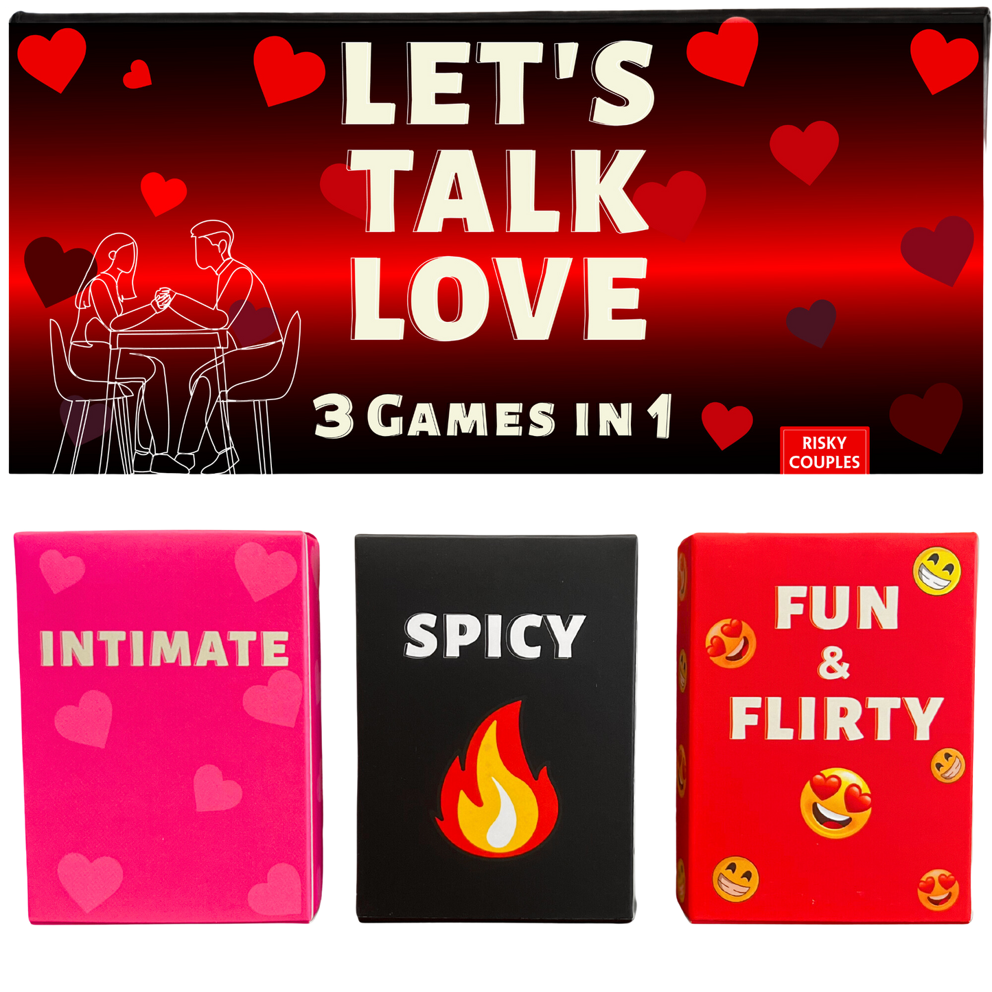 Let's Talk Love - Fun and Romantic Couples Game to Spice up Your Relationship