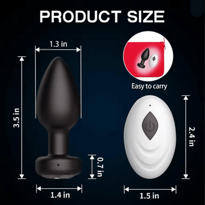 Vibrator Butt Plug (Remote Controlled)