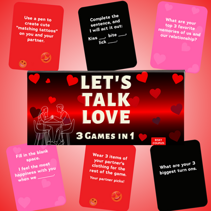 Let's Talk Love - Fun and Romantic Couples Game to Spice up Your Relationship