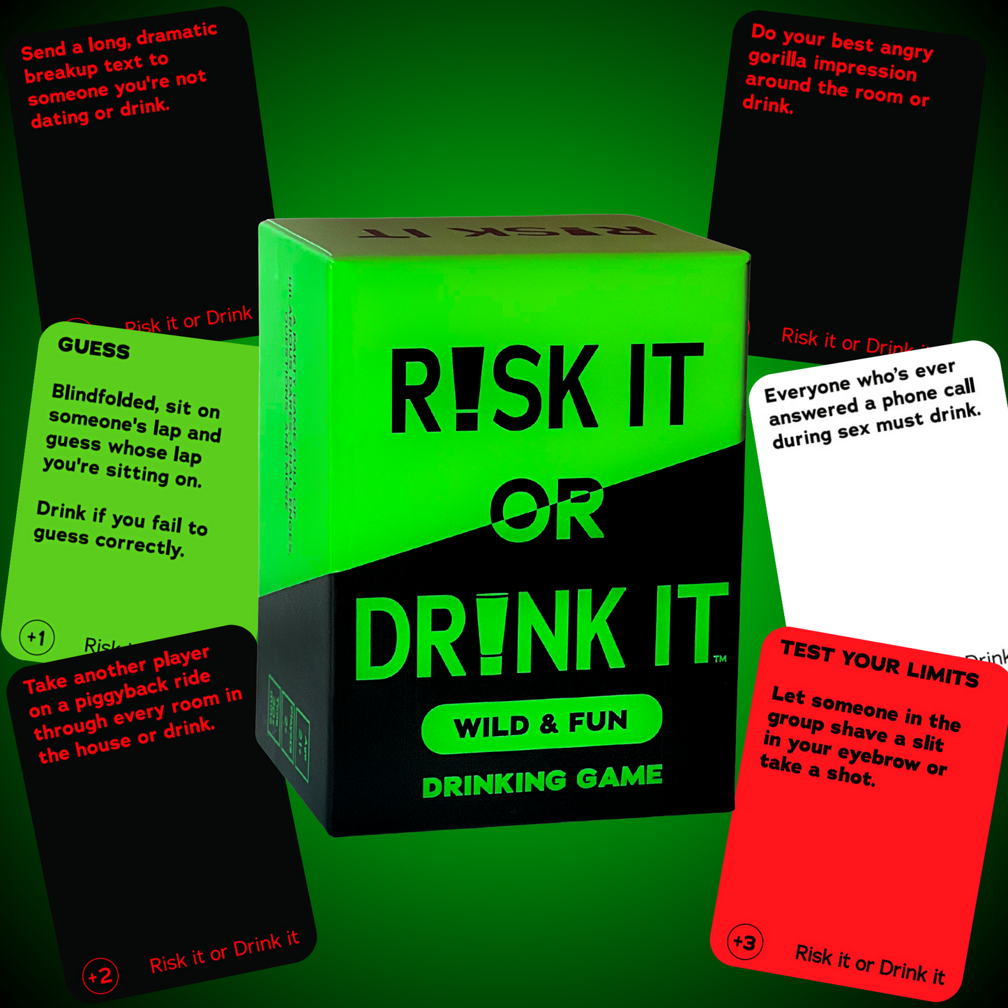 RISK IT OR DRINK IT - Wild & Fun Drinking Party Game