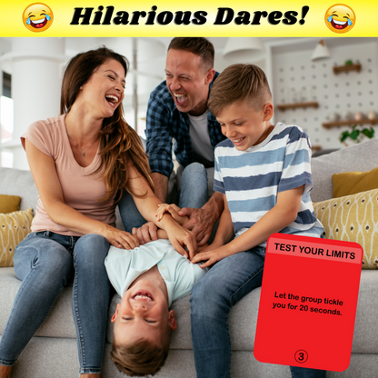 Family Fun Card Game - 200 Hilarious Dares & Challenges for Family