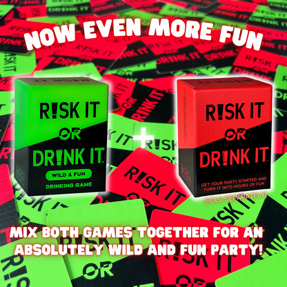 RISK IT OR DRINK IT - Wild & Fun Drinking Party Game