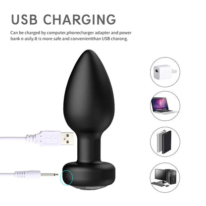 Anal Plug Vibrator with 10 Speeds