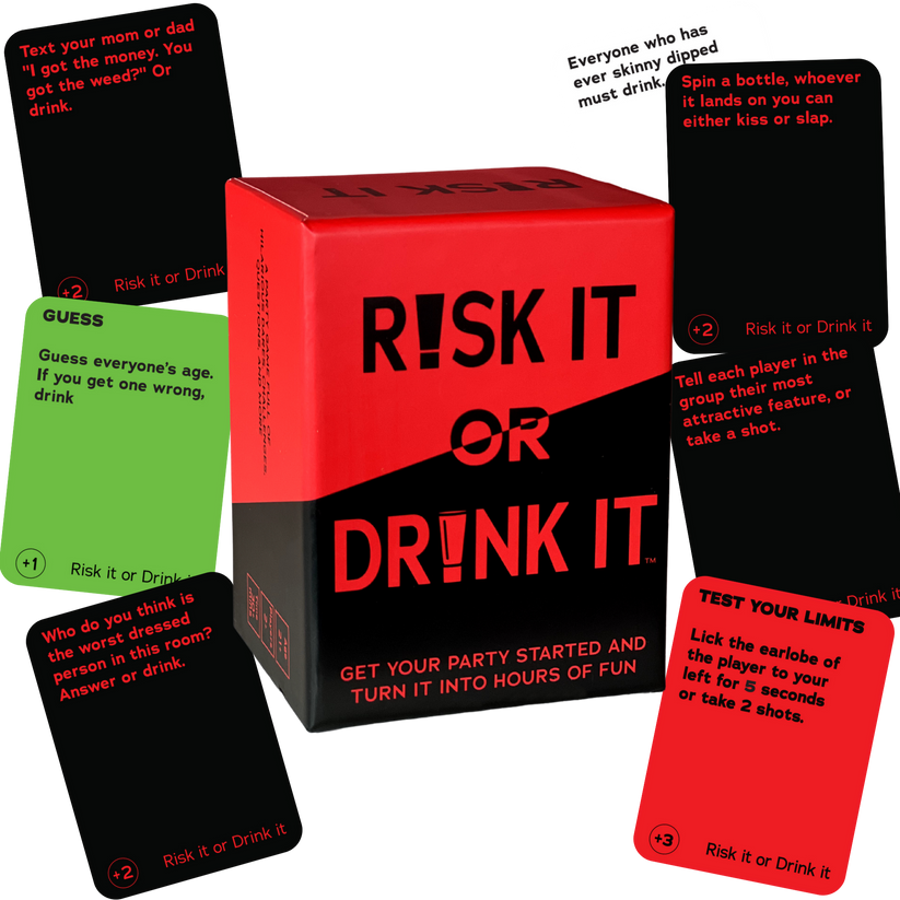 Risk It Or Drink It Fun Drinking Party Game Risky Couples