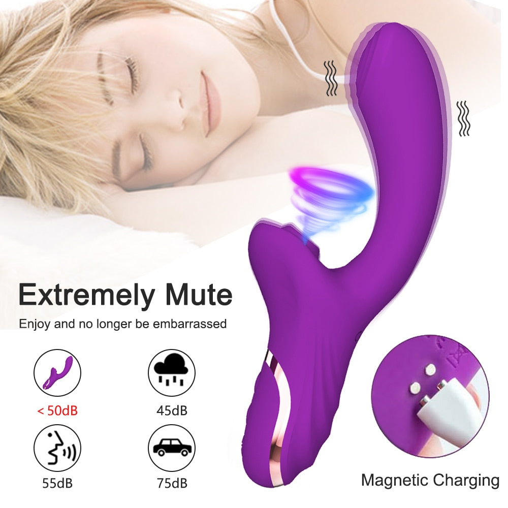 2 in 1 High-Quality Vibrator with 20 Modes