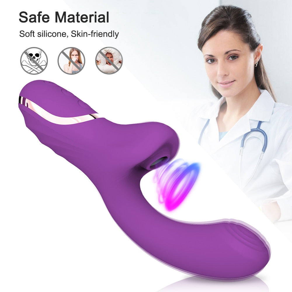 2 in 1 High-Quality Vibrator with 20 Modes