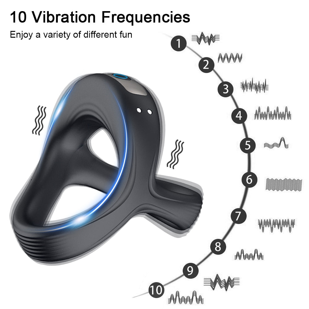 Vibrating Cock Ring for Men to Delay Ejaculation