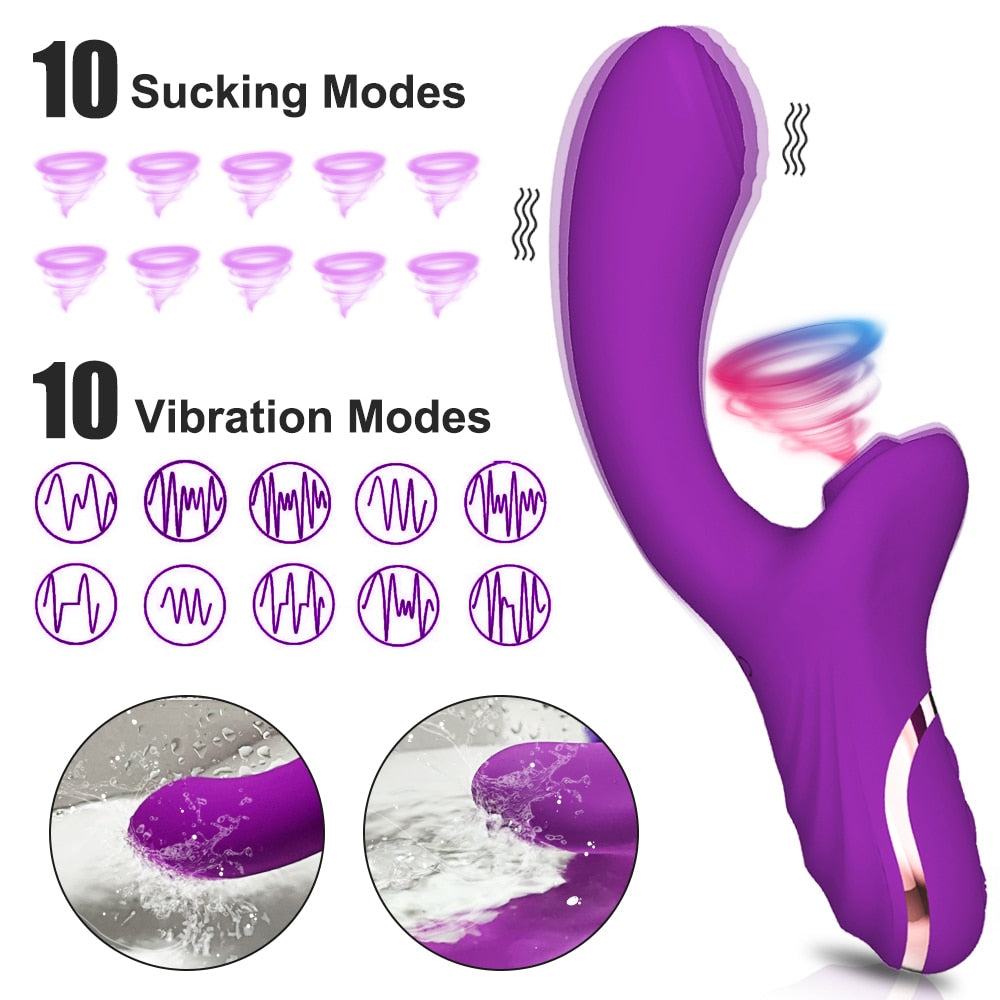 2 in 1 High-Quality Vibrator with 20 Modes