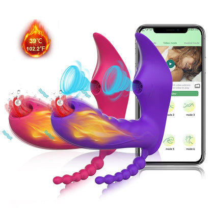 3 in 1 Bluetooth App Vibrator (Long distance toy)