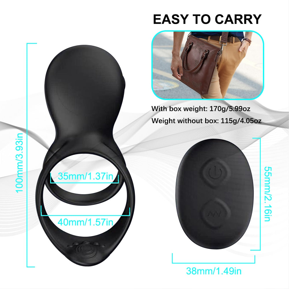 Vibrating Cock Ring With Wireless Remote