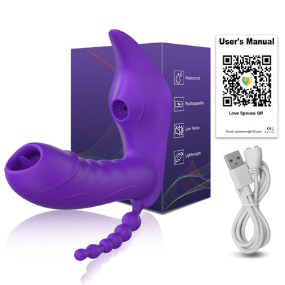 3 in 1 Bluetooth App Vibrator (Long distance toy)