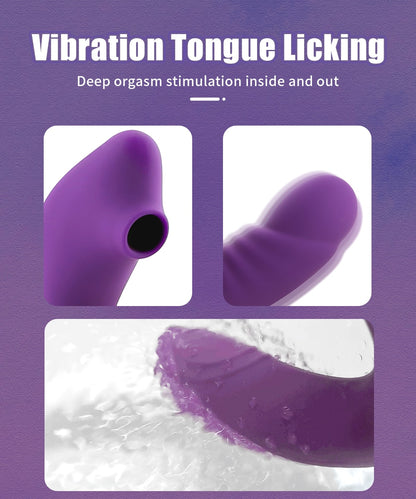 Silicone Sucking Vibrator (10 Speed Vibrating)